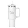 Thumbnail image for  Hippo White Mug & Straw Lid with Twist Closure 40 oz