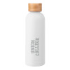 Thumbnail image for  Blair White Stainless Steel Bottle w/ Bamboo Lid 17 oz