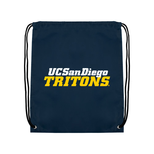  Navy Drawstring Backpack - UC San Diego Tritons Mark