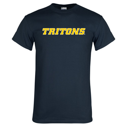  Navy T Shirt - Tritons Wordmark