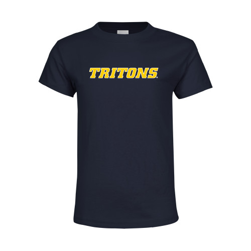  Youth Navy T Shirt - Tritons Wordmark