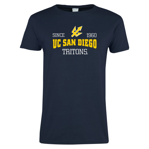  Womens Short Sleeve Navy Tee - Established Date