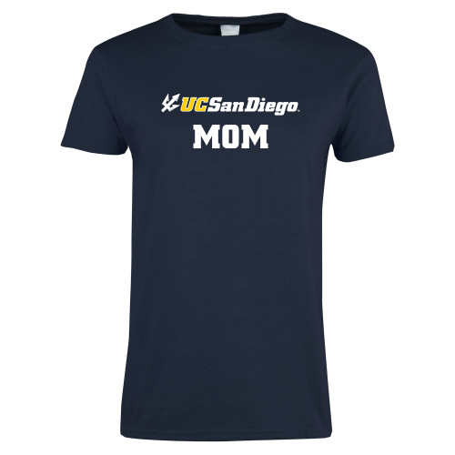  Womens Short Sleeve Navy Tee - Mom
