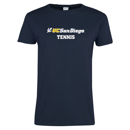  Womens Navy Short Sleeve Tee - Tennis
