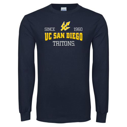  Navy Long Sleeve T-Shirt - Established Date