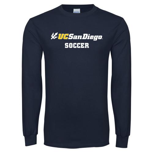  Navy Long Sleeve T-Shirt - Soccer