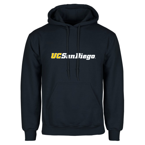  Navy Fleece Hoodie - UC San Diego Wordmark