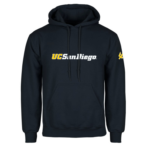  Navy Fleece Hoodie - UC San Diego Wordmark