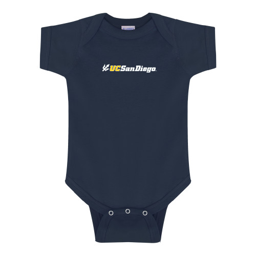  Navy Infant Onesie - UC San Diego Primary Mark