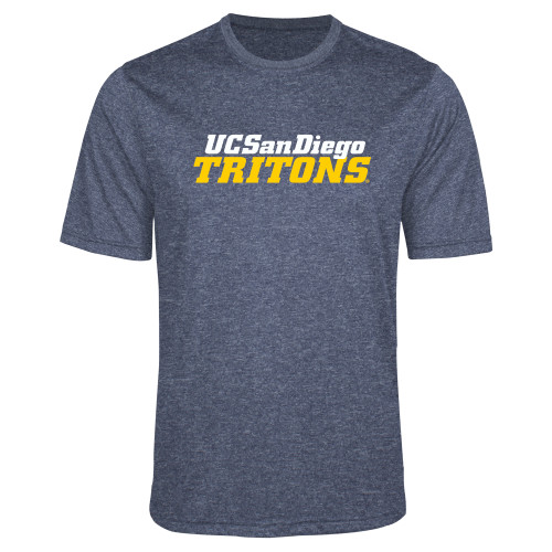  Navy Heather Performance Contender Tee - UC San Diego Tritons Mark