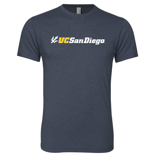  Next Level Navy Triblend Tee - UC San Diego Primary Mark