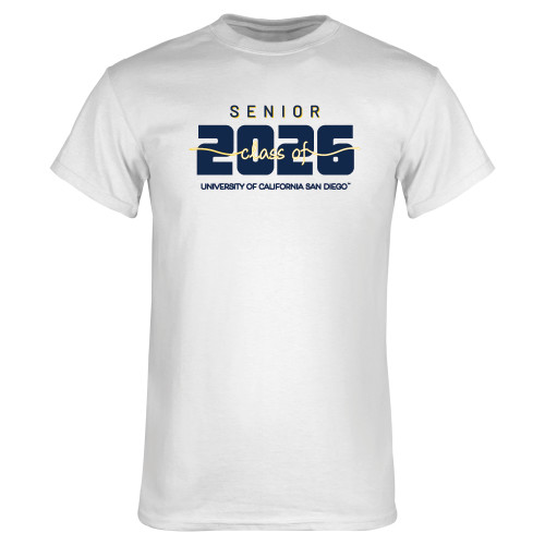  White T Shirt - University of California San Diego - CLASS OF 2026