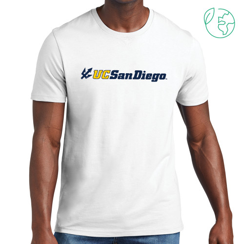 Allmade White Organic Cotton Tee - UC San Diego Primary Mark