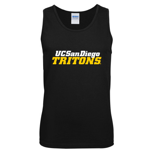  Black Tank Top - UC San Diego Tritons Mark