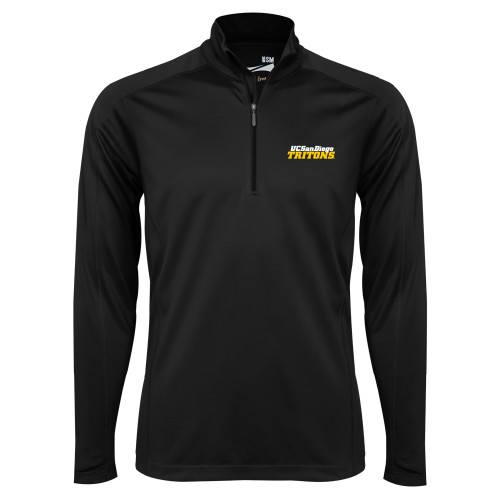  Syntrel Black Interlock 1/4 Zip - UC San Diego Tritons Mark
