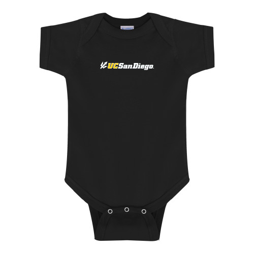  Black Infant Onesie - UC San Diego Primary Mark