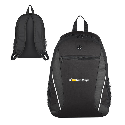  Homerun Black Computer Backpack - UC San Diego Primary Mark