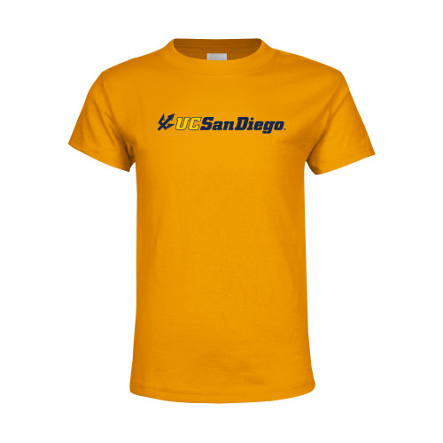  Youth Gold T-Shirt - UC San Diego Primary Mark
