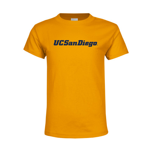  Youth Gold T-Shirt - UC San Diego Wordmark