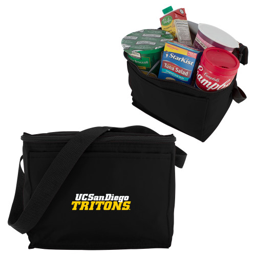  Six Pack Black Cooler - UC San Diego Tritons Mark