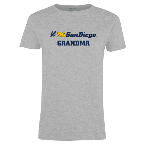  Womens Grey Short Sleeve Tee - Grandma