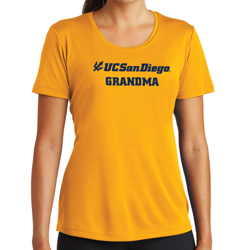  Womens Gold Performance Short Sleeve Tee - Grandma