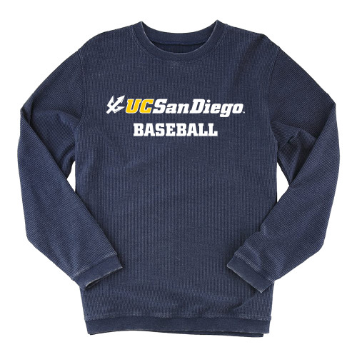  Boxercraft Womens Navy Corded Crew - Baseball