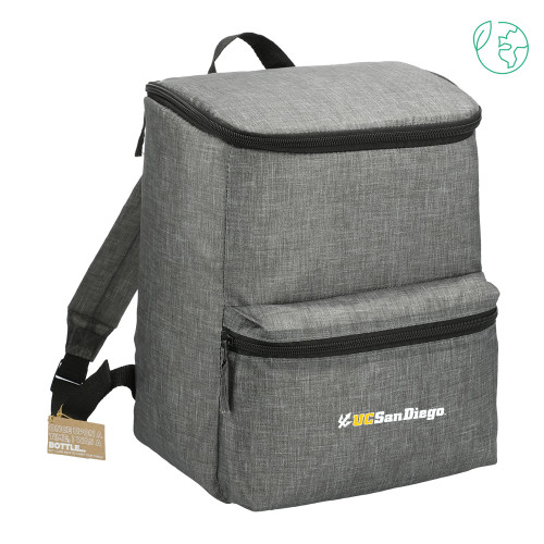  Excursion Charcoal Recycled 20 Can Backpack Cooler - UC San Diego Primary Mark
