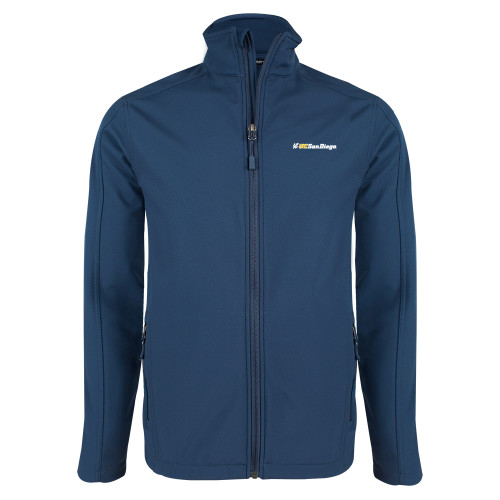  Navy Softshell Jacket - UC San Diego Primary Mark