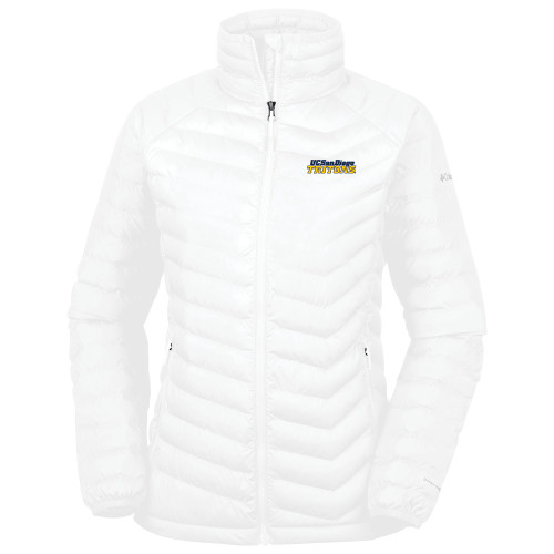  Columbia Womens White Powder Lite Jacket - UC San Diego Tritons Mark