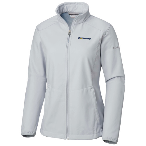  Columbia Womens Kruser Ridge White Jacket - UC San Diego Primary Mark