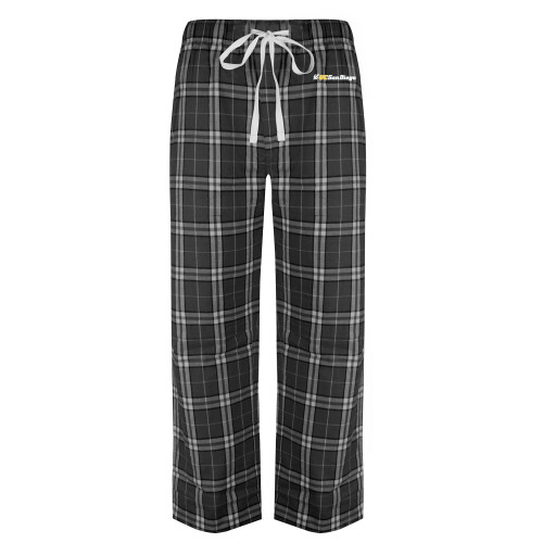  Black/Grey Flannel Pajama Pant - UC San Diego Primary Mark