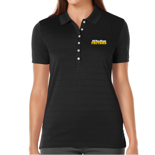  Callaway Womens Black Opti Vent Polo - UC San Diego Tritons Mark
