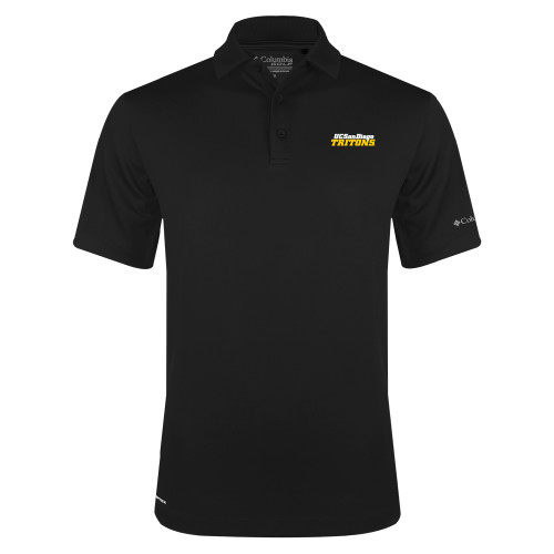  Columbia Black Omni Wick Drive Polo - UC San Diego Tritons Mark