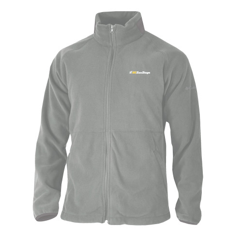  Columbia Grey Everest Ridge Fleece Full Zip Jacket - UC San Diego Primary Mark