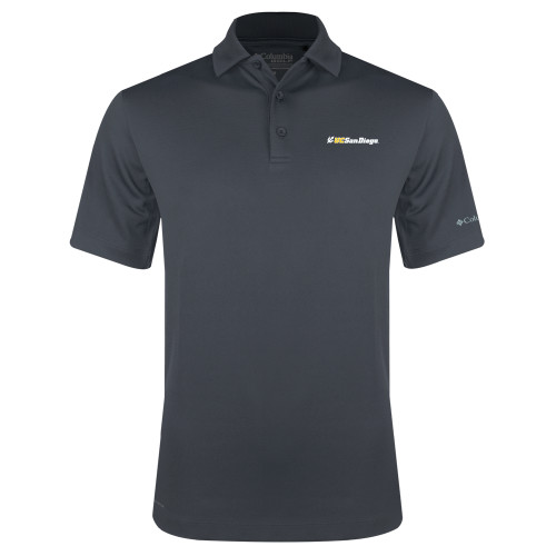  Columbia Charcoal Omni Wick Drive Polo - UC San Diego Primary Mark