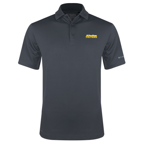  Columbia Charcoal Omni Wick Drive Polo - UC San Diego Tritons Mark