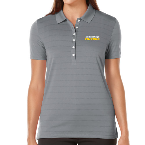  Callaway Womens Steel Grey Opti Vent Polo - UC San Diego Tritons Mark