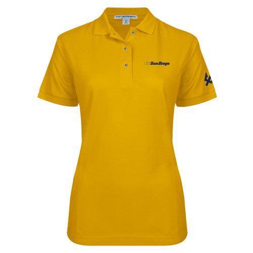 Main Image for  Womens Silk Touch Gold Pique Polo