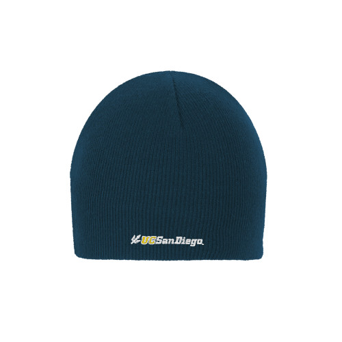  Navy Knit Beanie - UC San Diego Primary Mark