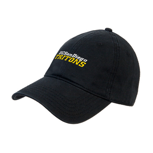  Black Unstructured Adjustable Low Profile Hat - UC San Diego Tritons Mark