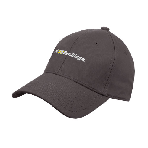  Charcoal Structured Adjustable Pro Style Hat - UC San Diego Primary Mark