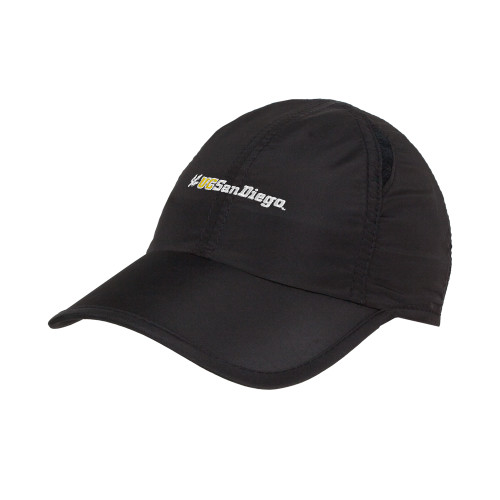  Womens Black Performance Cap - UC San Diego Primary Mark