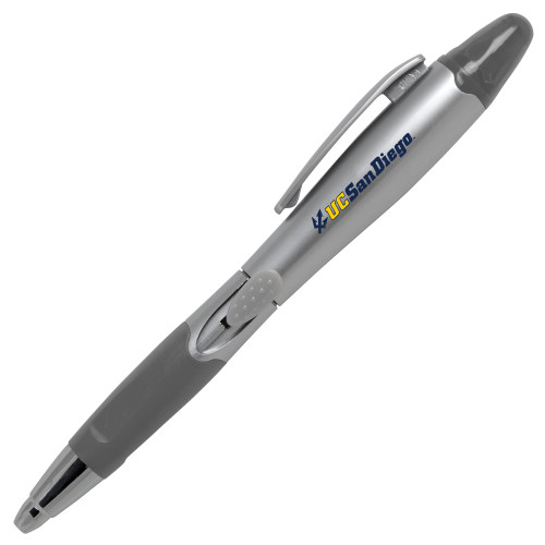  Silver/Silver Blossom Pen/Highlighter - UC San Diego Primary Mark