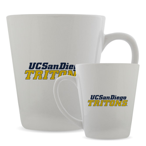  Full Color Latte Mug 12oz - UC San Diego Tritons Mark