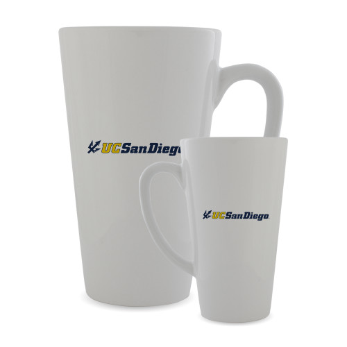  Full Color Latte Mug 17oz - UC San Diego Primary Mark