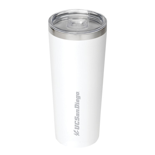  Thor Vacuum Insulated White Tumbler 22oz - UC San Diego Primary Mark Engraved