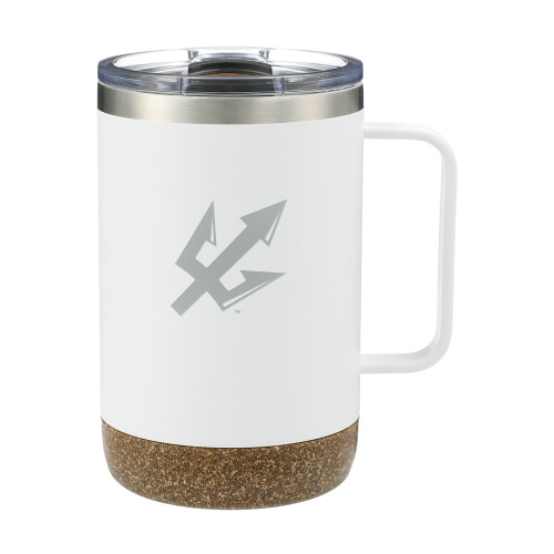  Valhalla Vacuum Insulated Camp White Mug 14oz - Trident Head Engraved