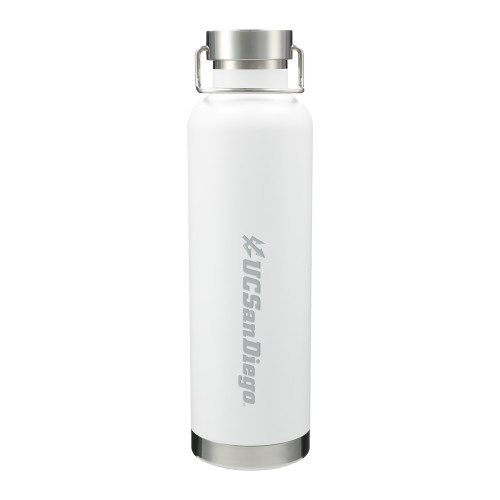  Thor Copper Vacuum Insulated White Bottle 32oz - UC San Diego Primary Mark Engraved