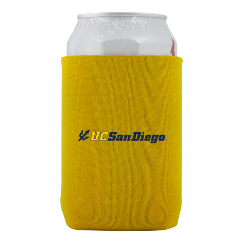  Neoprene Gold Can Holder - UC San Diego Primary Mark